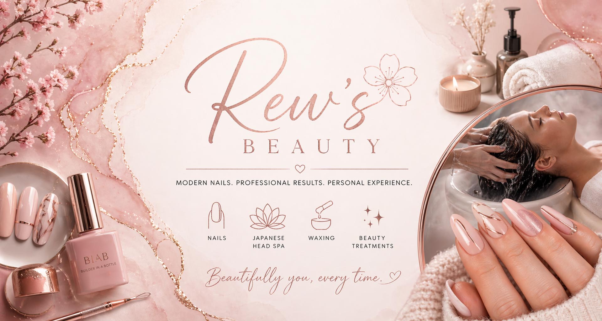 Rew'a Beauty Homepage banner Rew'a Beauty Homepage banner