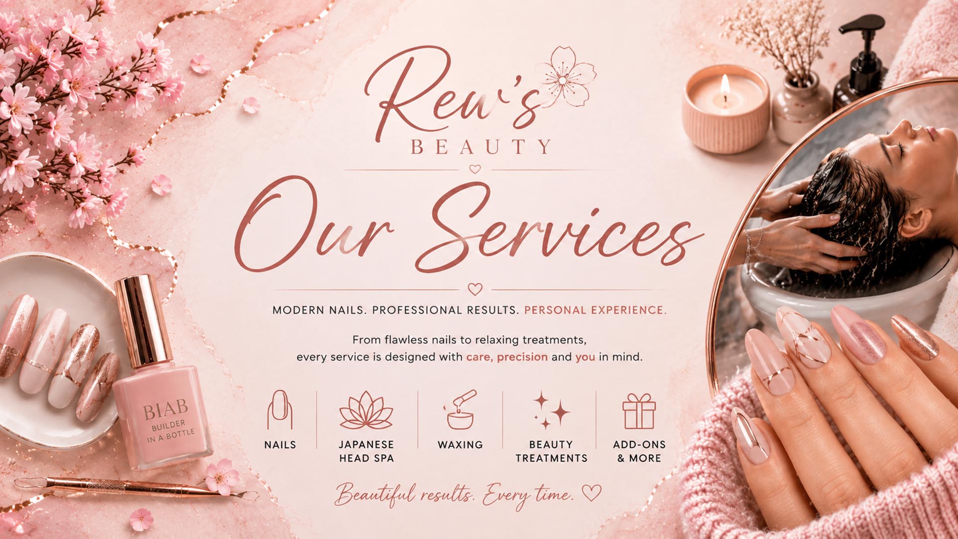 Rew's Beauty Services banner Rew's Beauty Services banner